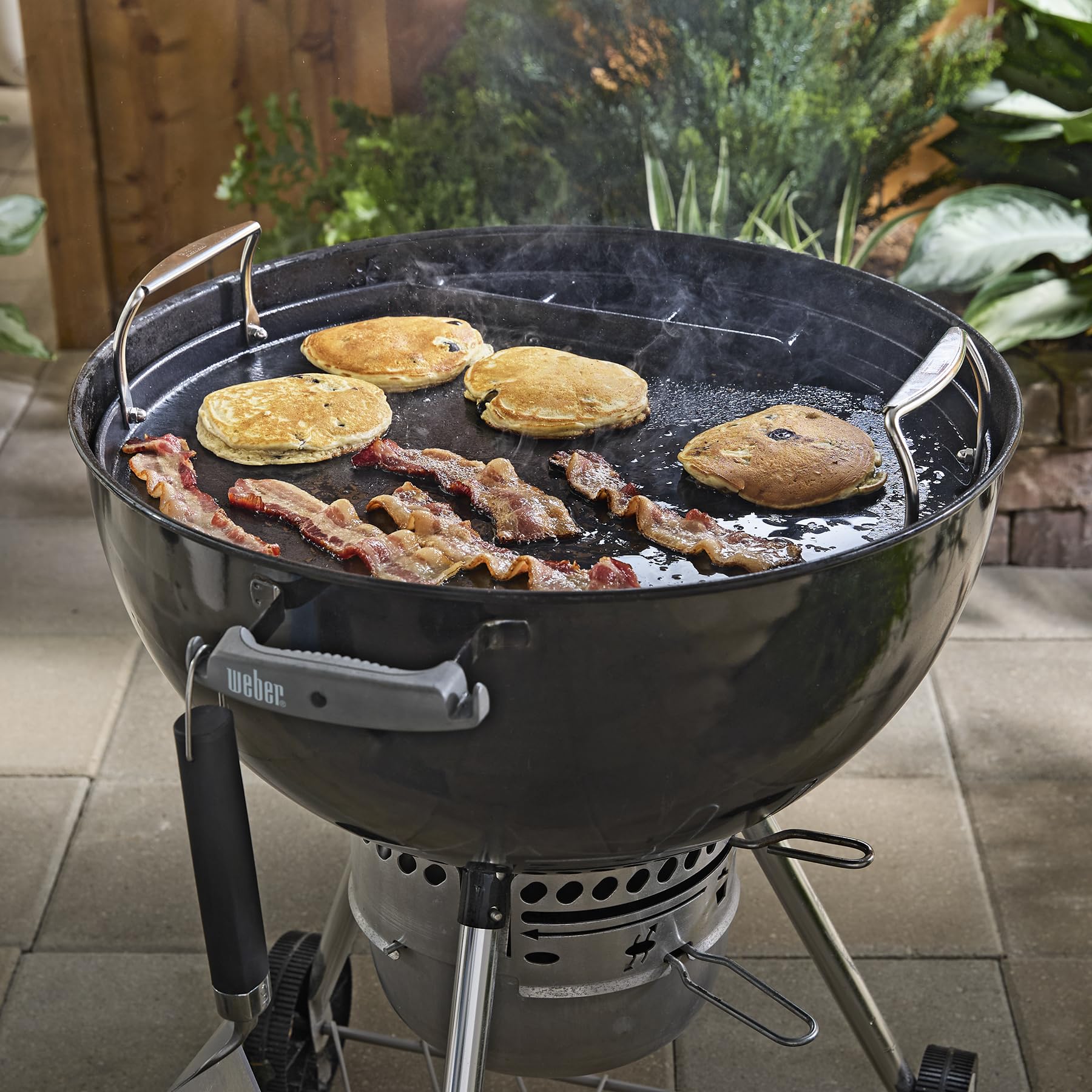 WEBER Plancha do grilla węglowego 57 cm, Czarny