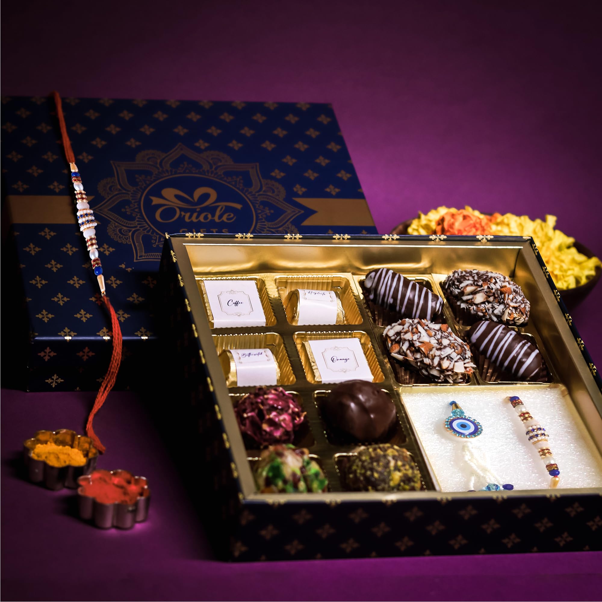See full amazon price history chart for Oriole Gifts Rakhi Hamper for Brother and Bhabhi with Premium Chocolates, Dry Fruits Truffles and Choco Dates | Bhaiya Bhabhi Evil Eye Lumba Rakhi Gift Combo Set and Chocolates Gift for Kids Oriole Gifts Rakhi Hamper for Brother and Bhabhi with Premium Chocolates, Dry Fruits Truffles and Choco Dates | Bhaiya Bhabhi Evil Eye Lumba Rakhi Gift Combo Set and Chocolates Gift for Kids (B0CCF2ZSZ2) Amazon Price History, Amazon Price Tracker