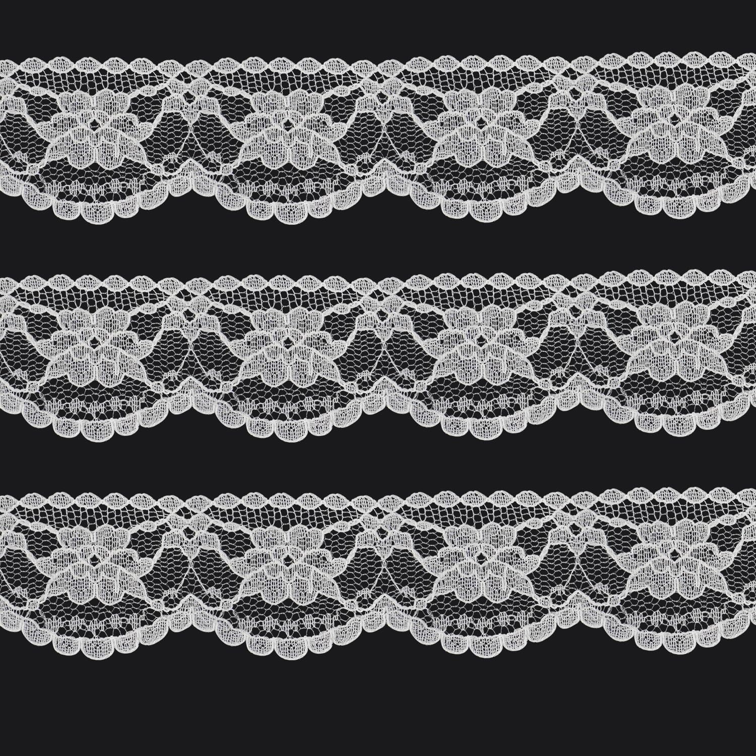 Nastro In Pizzo Beige Per Decorazioni - 8,4 Cm X 4,6 M | Per Matrimoni E Fai Da Te - Foto 10