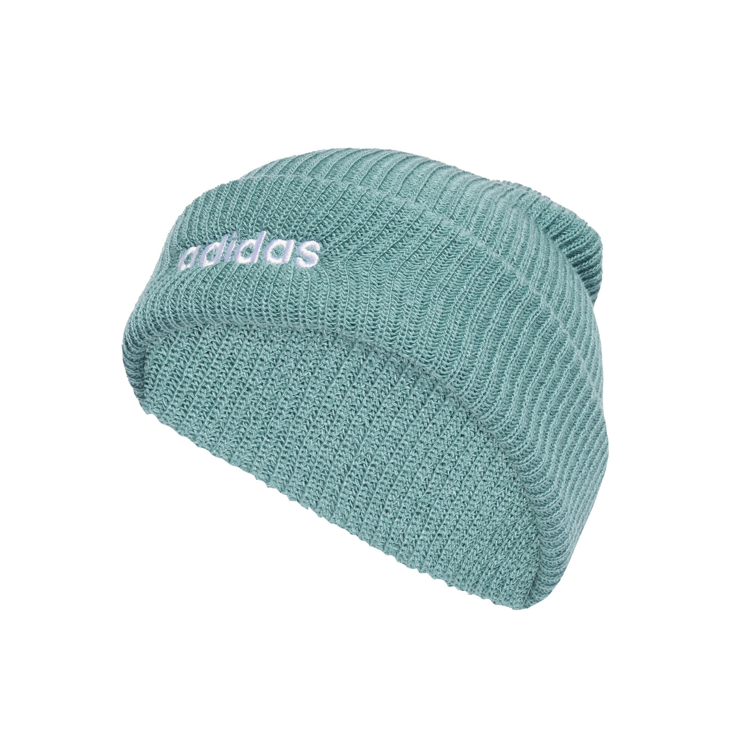 adidas Unisex Classic Beanie, Powder Teal/White, S