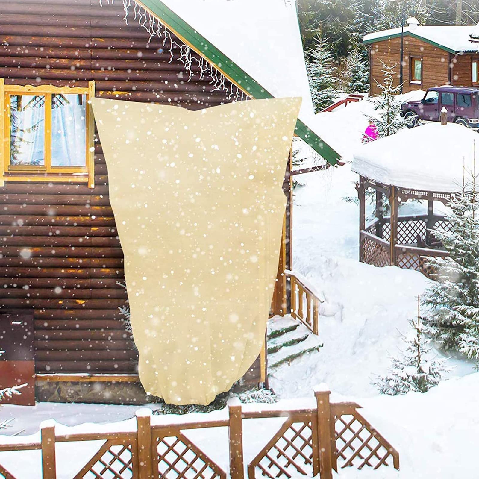 Housse D'hivernage Pour Plantes - Protection Contre Le Gel Et Le Froid Avec Fermeture éclair