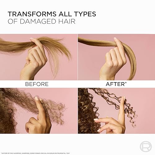 Miniatura 5 de L'Oreal Paris Acondicionador sin sulfato para reparación de la unión para cabello dañado, cuidado capilar fortalecedor con ácido cítrico, repara los