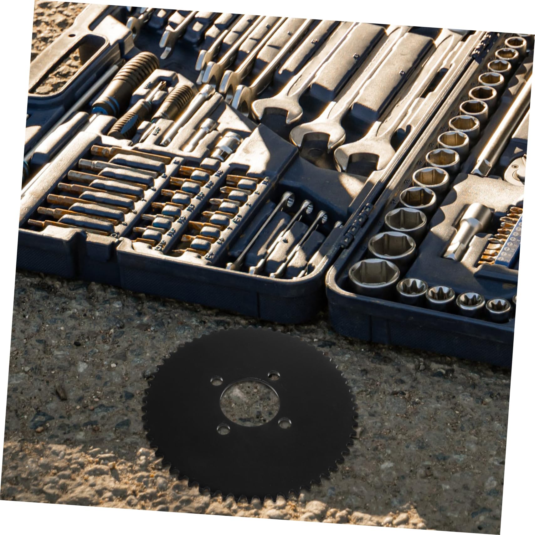 GARVALON Pignon de Chaîne pour Scooter et Karting, Métal Noir, Alésage 51mm, Montage Précis, pour Piste et Skate Park