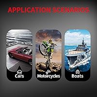 Vista 6 de DaierTek Interruptor de palanca iluminado para automóvil de 12 V, amarillo de 12 voltios, interruptor de palanca LED con luz ámbar iluminada, 30