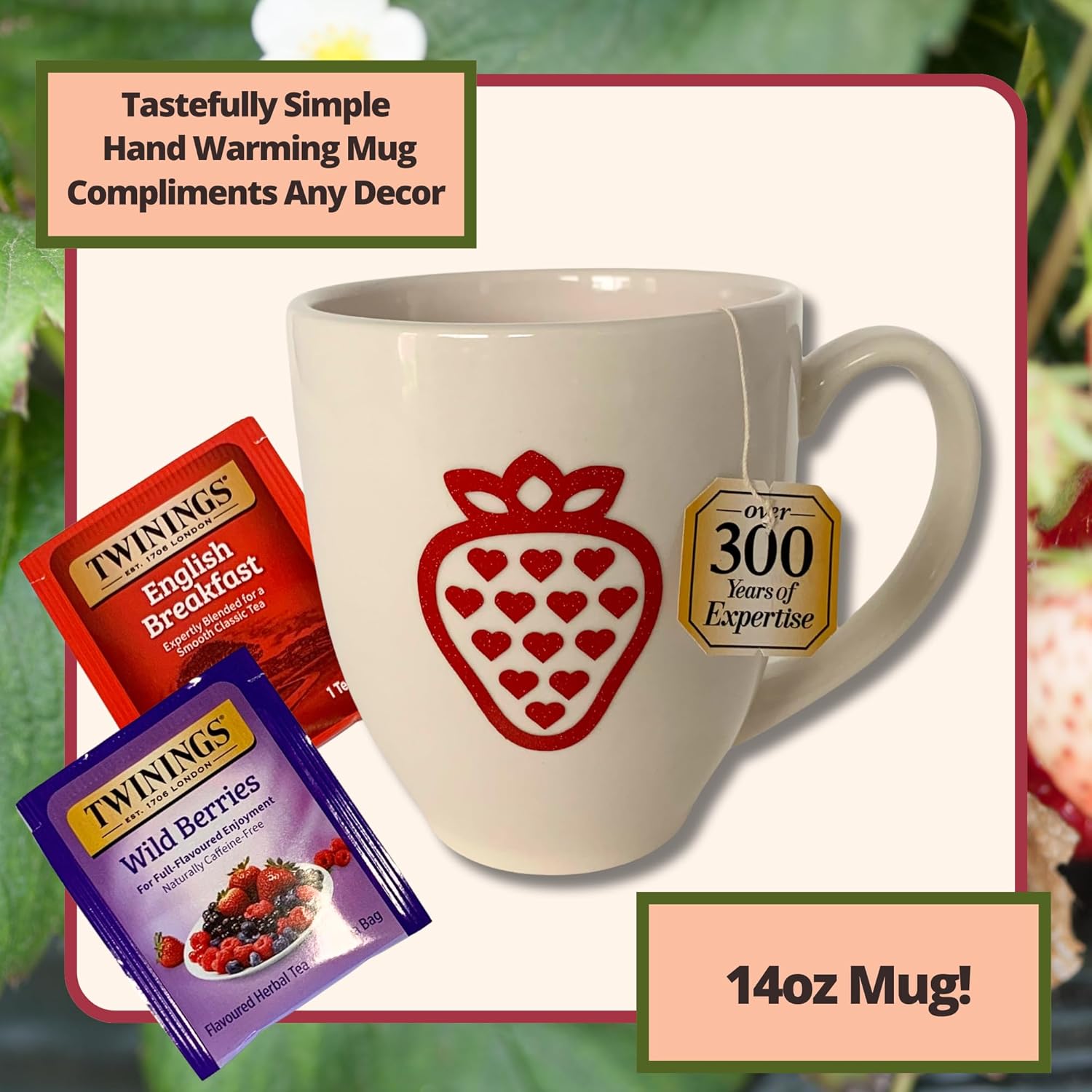 Tea Cookie and Honey Gift Set Sampler Basket with Candy Care Package Get Well Soon for Women Mom Best Friend Birthday Ideas After Surgery Thinking Of You Strawberry Themed Box