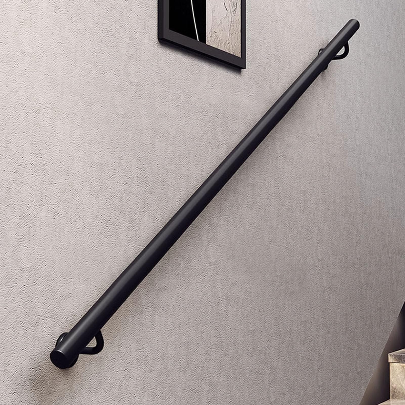 Rampe d'escalier intérieure en fer pour la salle de bain et terrasse