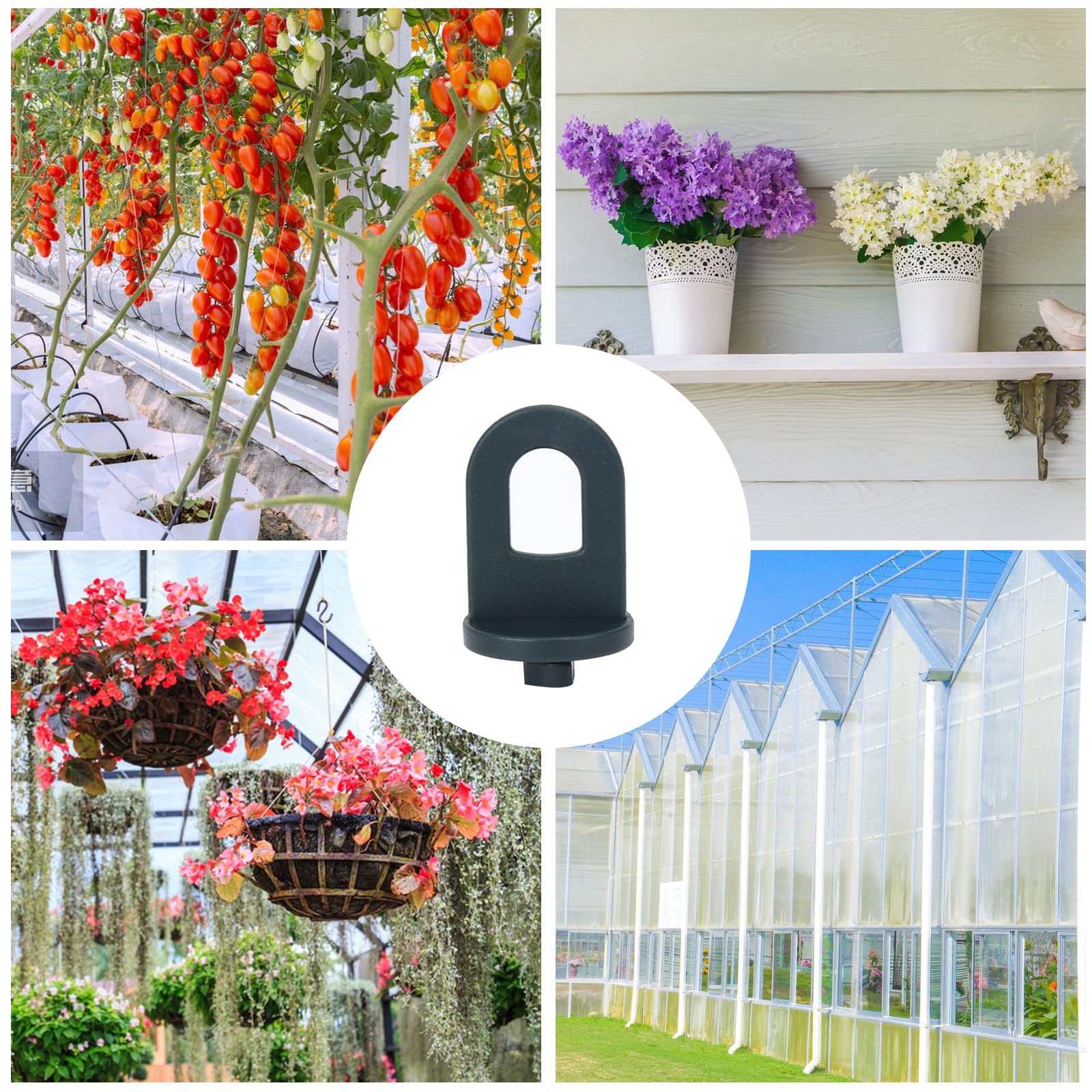 50 Pieces Greenhouse Twist Clips, Plastic Greenhouse Shading Fixing Clips for Garden Hanging Basket Plants Pot - Image 3