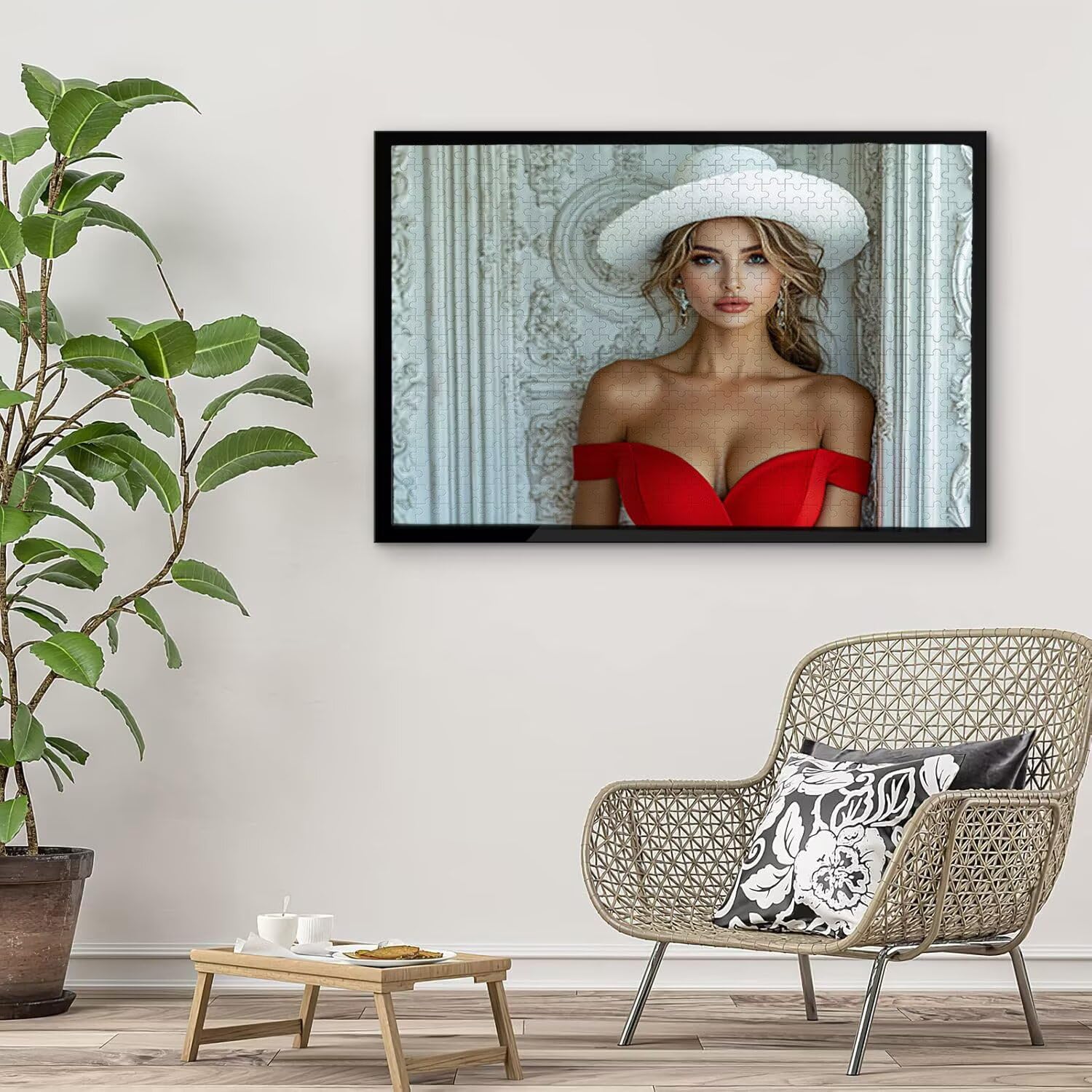 Puzzle in Legno per Adulti 1500 Pezzi | Bellissima donna| Giocattoli Educativi | Puzzle Adulti E Famiglie Decor | Dimensione Di 87x57cm | Regalo Adultis | Regali Natale (Formato: 34.8x22.8in) o-501