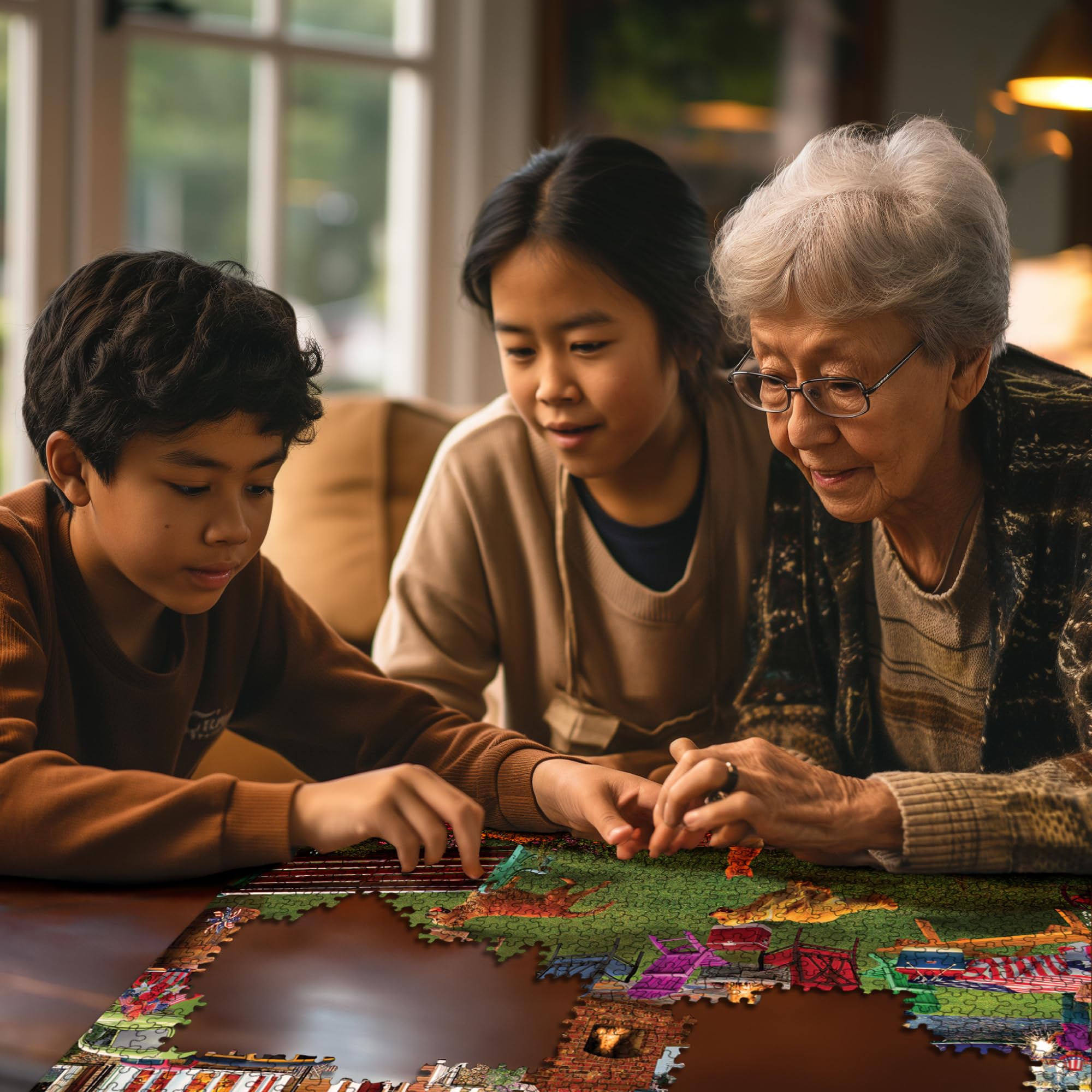 White Mountain - 4 luglio - Puzzle da 1000 pezzi per adulti, bambini, nonni