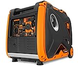 WEN DF451i Super Quiet 4500-Watt Electric Start Dual Fuel RV-Ready Portable Inverter Generator with Fuel Shut-Off 4500W Dual Fuel + Electric Start
