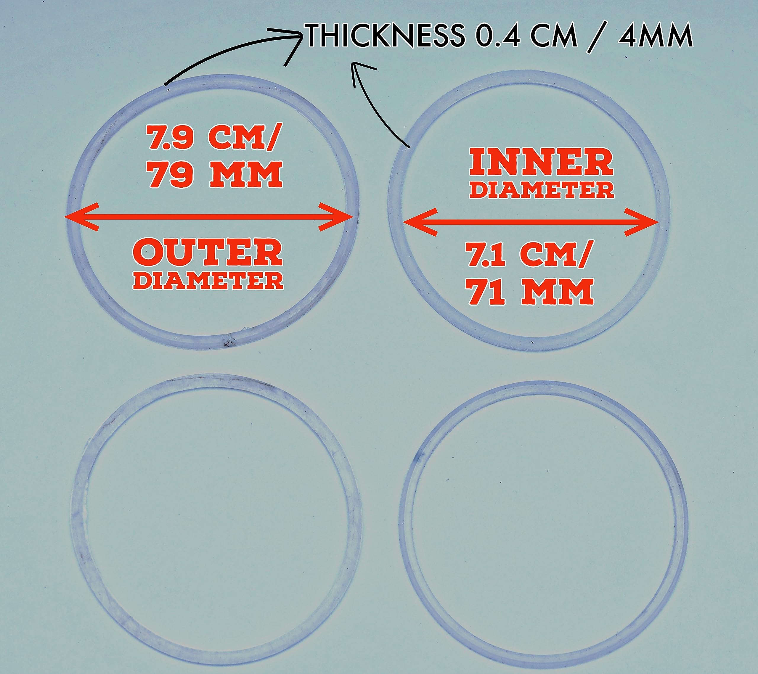 "Nutri blender Jars Attachment Base Rings for MAGIC BULLET (Jar Base Rings) (Silicon, 4 Units) — Amazon image 6
