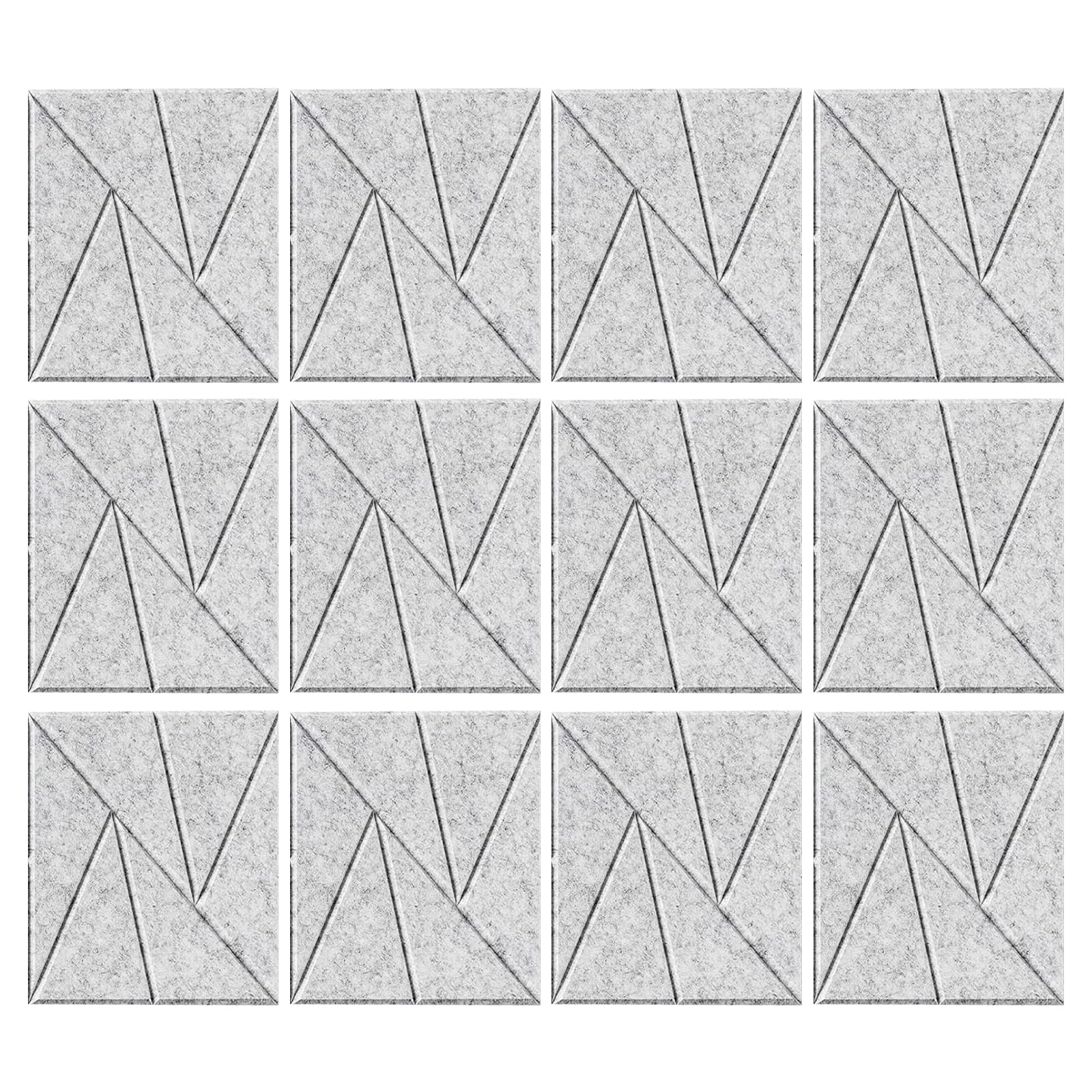 Tsophreniq Of 12 Adhesive Acoustics Foam Panels Soundproof Wall Panels Suitable for Recordings Studios and Classrooms Acoustics