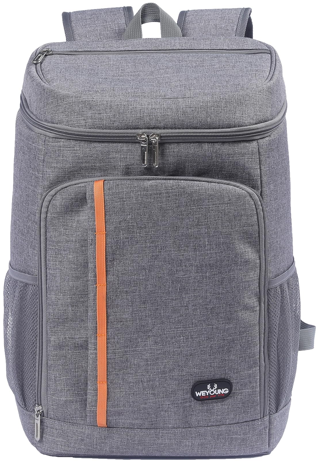 28L Kühl Rucksack Kühlrucksack Kühltasche Picknicktasche Groß Isoliert Cooler Bag Männer Frauen für Strand/Picknick/Camping/Grill/BBQ/Wandern (Grau)