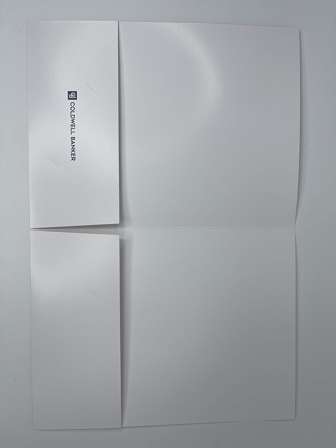 Coldwell Banker Folders, “North Star” White 25 Pack