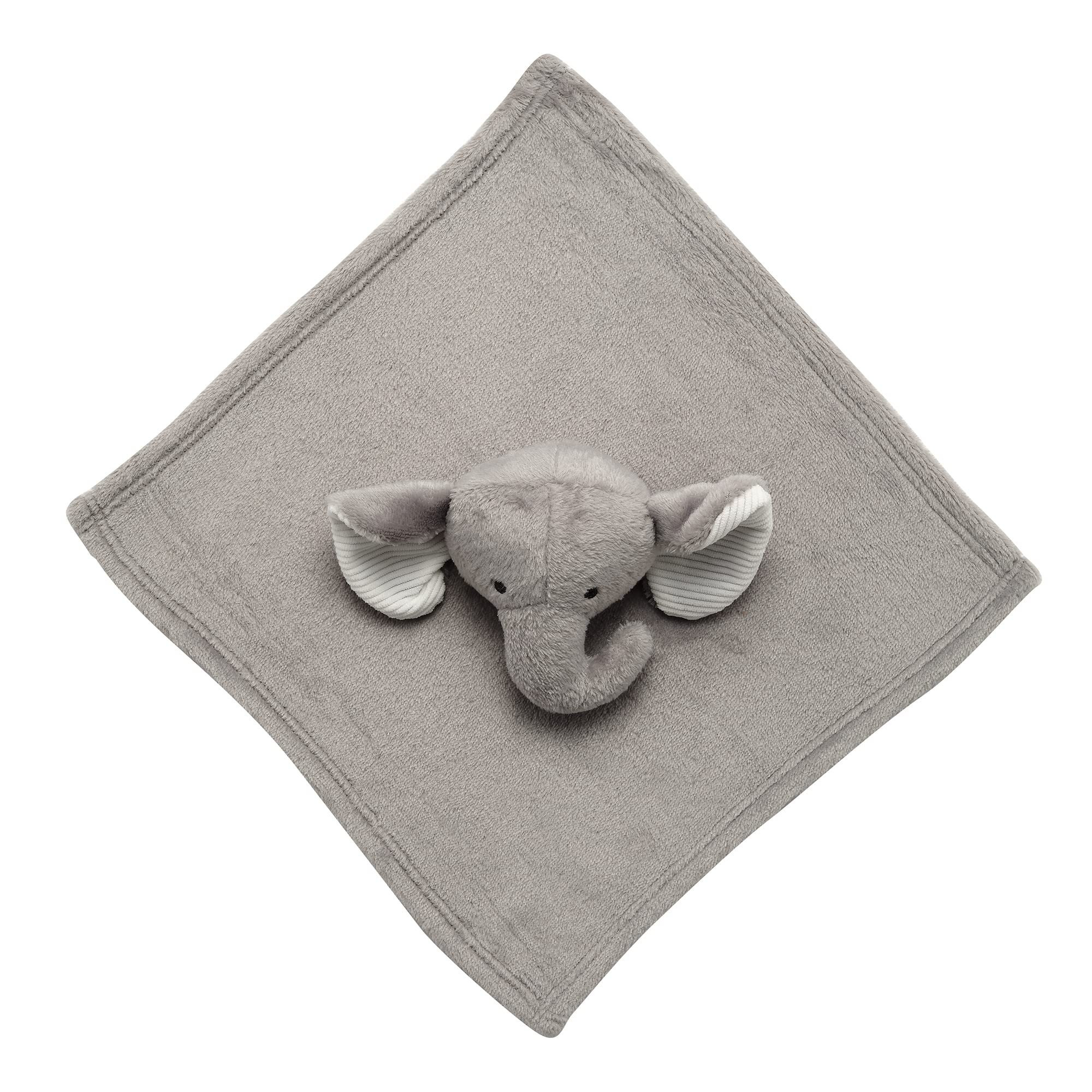 Effe Bebe Vera Elephant Baby Blanket - 30"x40", Cotton With Soft Fleece Backing (Petal Grey) - View #3