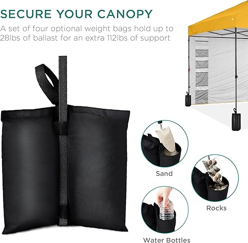 Miniatura 291 de Best Choice Products Carpa Toldo Desplegable de 10x10 pies para Instalación de 1 Persona, Refugio Portátil Instantáneo con Botón de 1 Toque