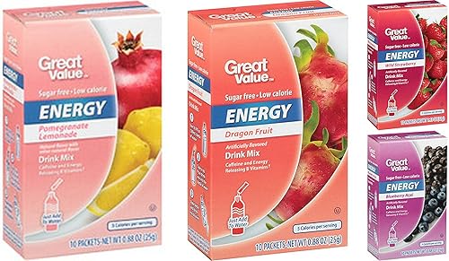 Miniatura 1 de Paquete variado de mezcla de bebidas energéticas de gran valor caja de 088 a 113 onzas con 10 paquetes de bebidas paquete de 4 incluye 1 caja de