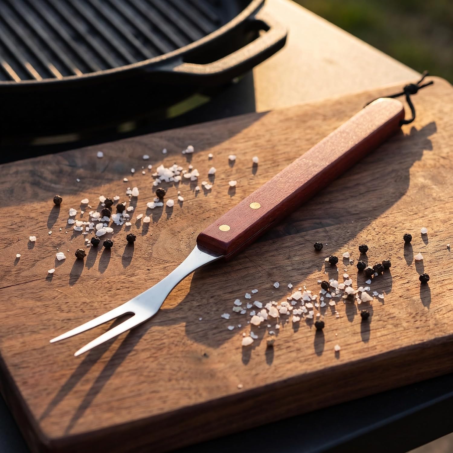 Ipetboom 2pcs Meat Carving Forks, Stainless Steel Roasting Tools for BBQ