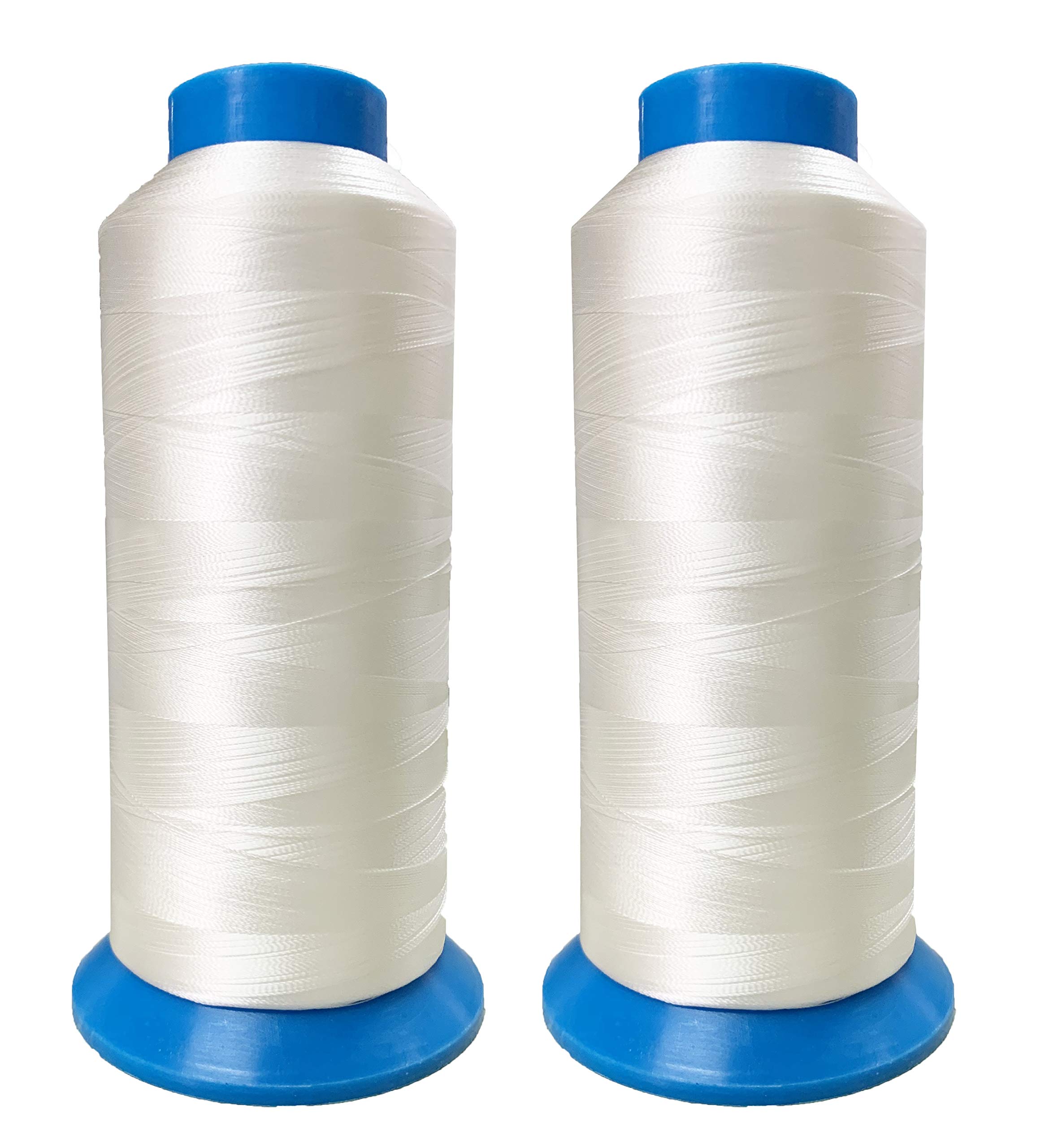 Snapklik.com : HimaPro Set Of 2 Huge White Spools Bobbin Thread For ...