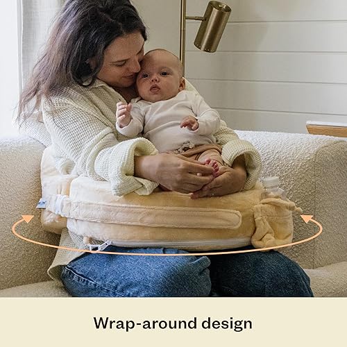 Miniatura 5 de My Brest Friend Super Deluxe - Funda para almohada de lactancia, ideal para madres lactantes, almohada no incluida, color dorado
