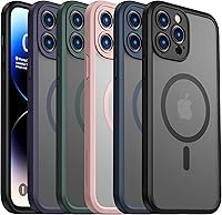 Vista 108 de ImpactStrong Magnetic Guard Designed for iPhone 14 Pro Max Case [Camera Protection] [Military Grade Drop Tested] [Compatible with MagSafe] Slim Black