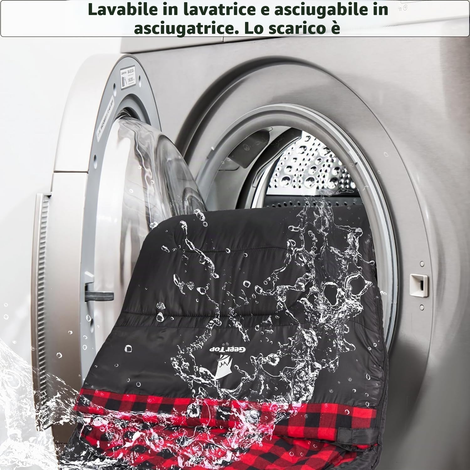 GEERTOP Sacco a pelo XXL, 4 stagioni, in flanella, da campeggio, taglie forti, 220 x 100 cm, per adulti, attività all'aperto, zaino in spalla, escursionismo