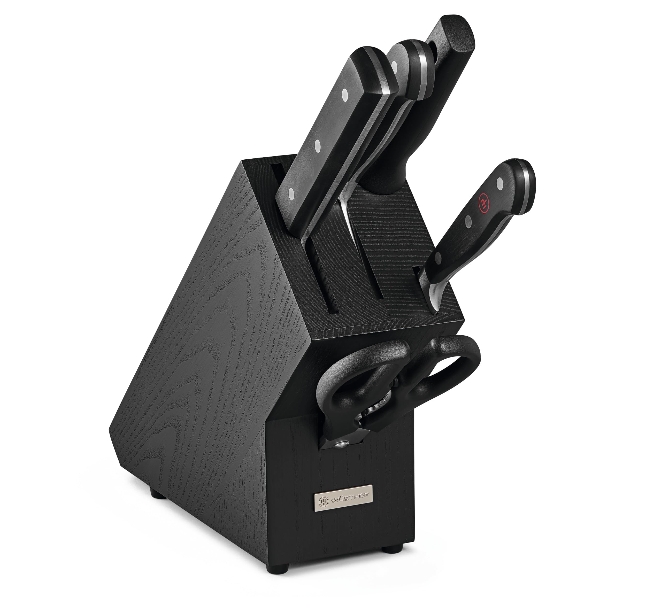 Wüsthof Classic 5-Piece Knife Block Set, Black