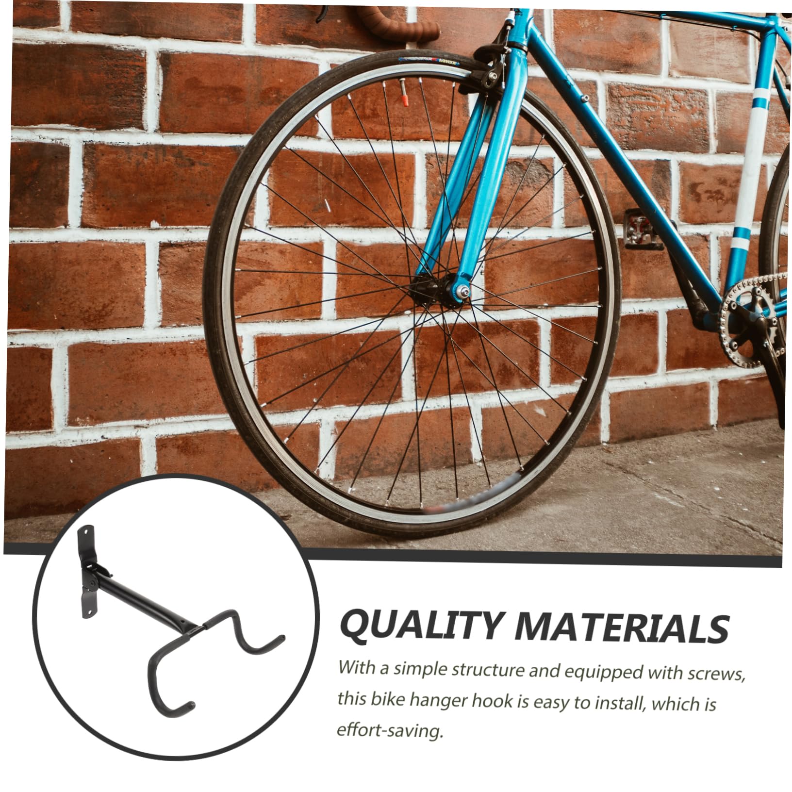 Gancio Per Portabiciclette Garage e Mountain Bike Facile Installazione e