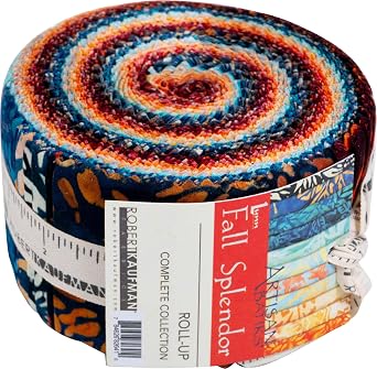 Lunn Studios Artisan Batiks Fall Splendor 40 2.5-inch Strips Jelly Roll Robert Kaufman RU-1306-40