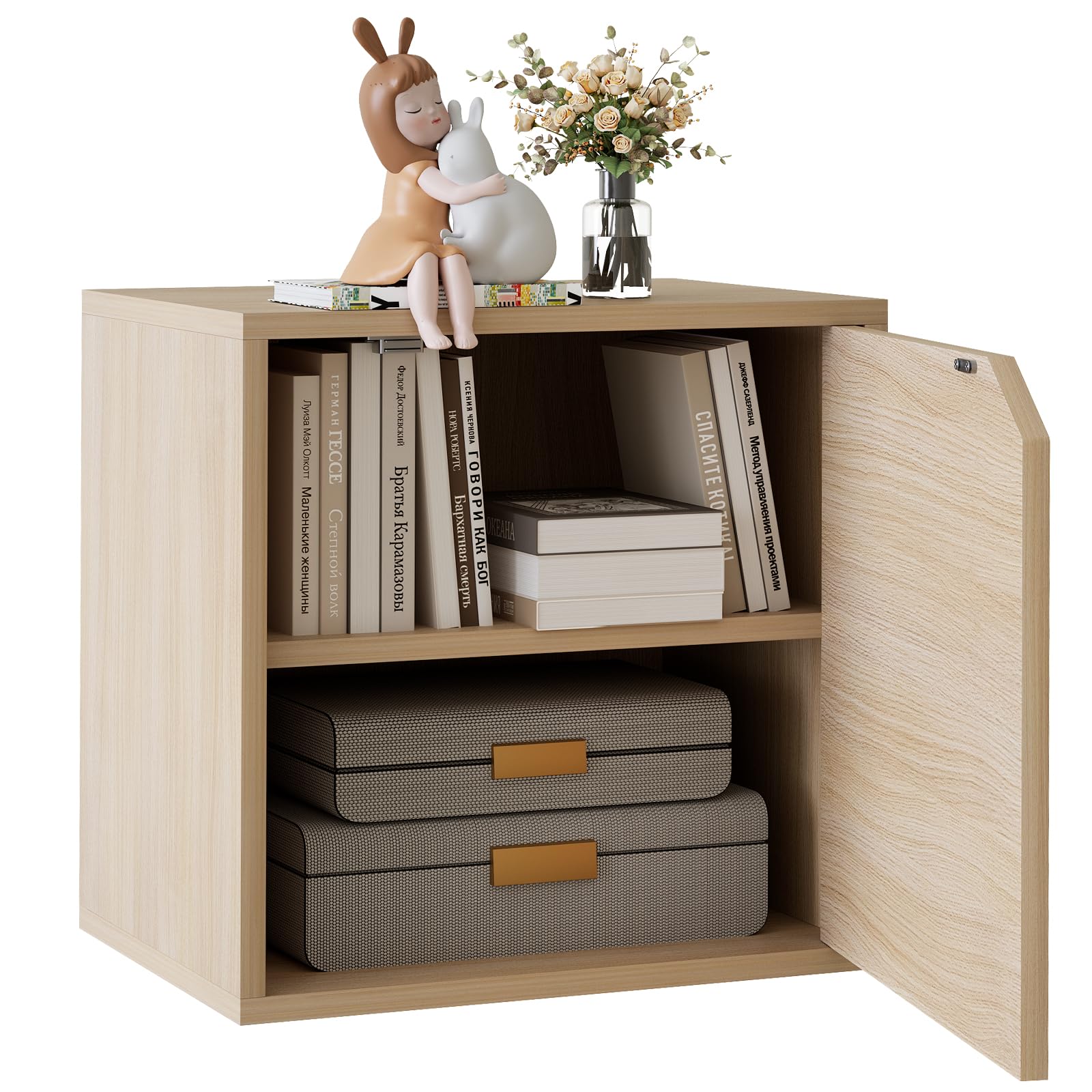 Aazon.co: Giantex 8 Cube Bookcase, Freestanding 3-Tier Open Bookshelf, odern Storage Display