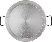 Vista 3 de Garcima Olla para paella de acero al carbono Pata Negra de grado restaurante, 16 pulgadas, 40cm