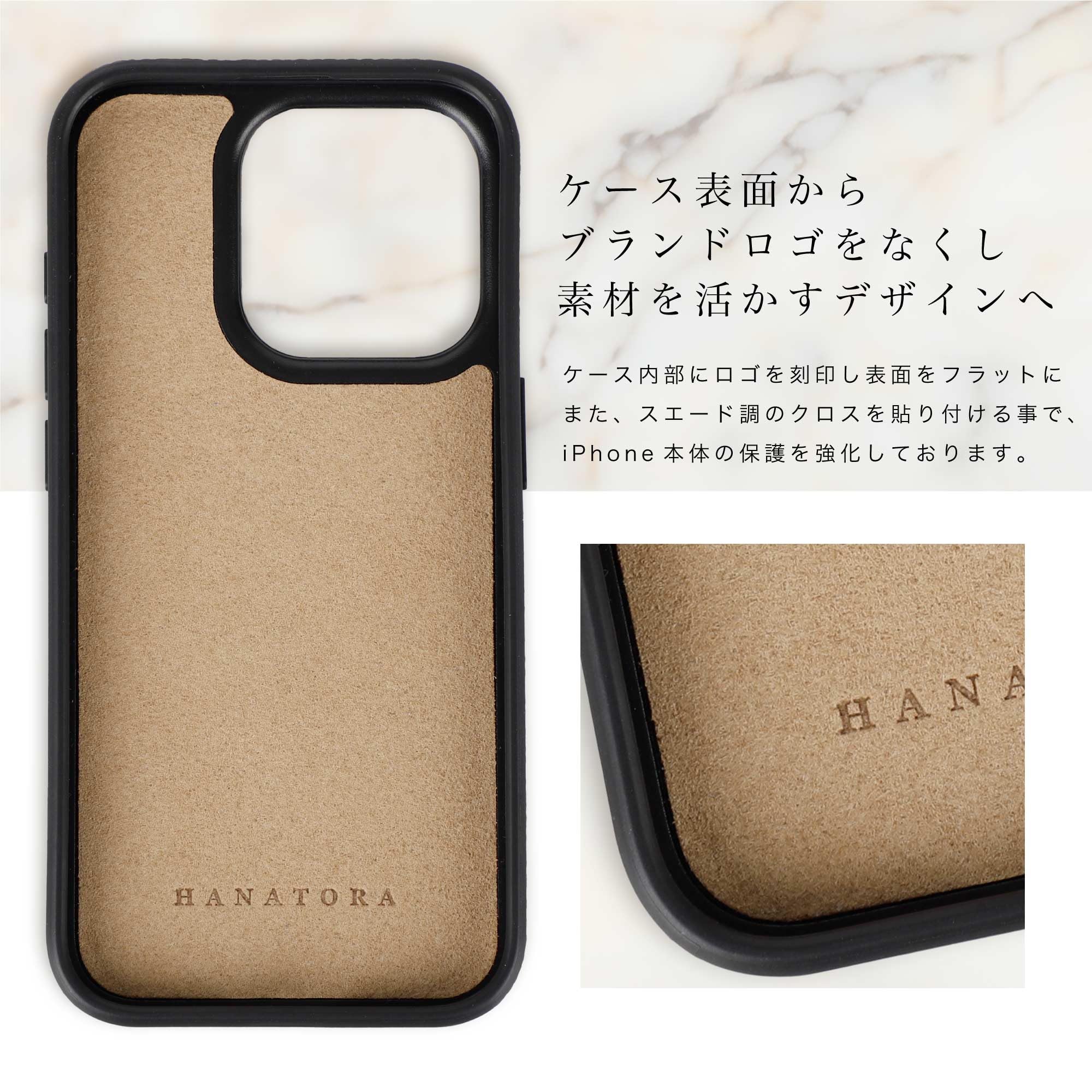Amazon.co.jp: HANATORA 14 ケース 本革 耐衝撃 バンパー型