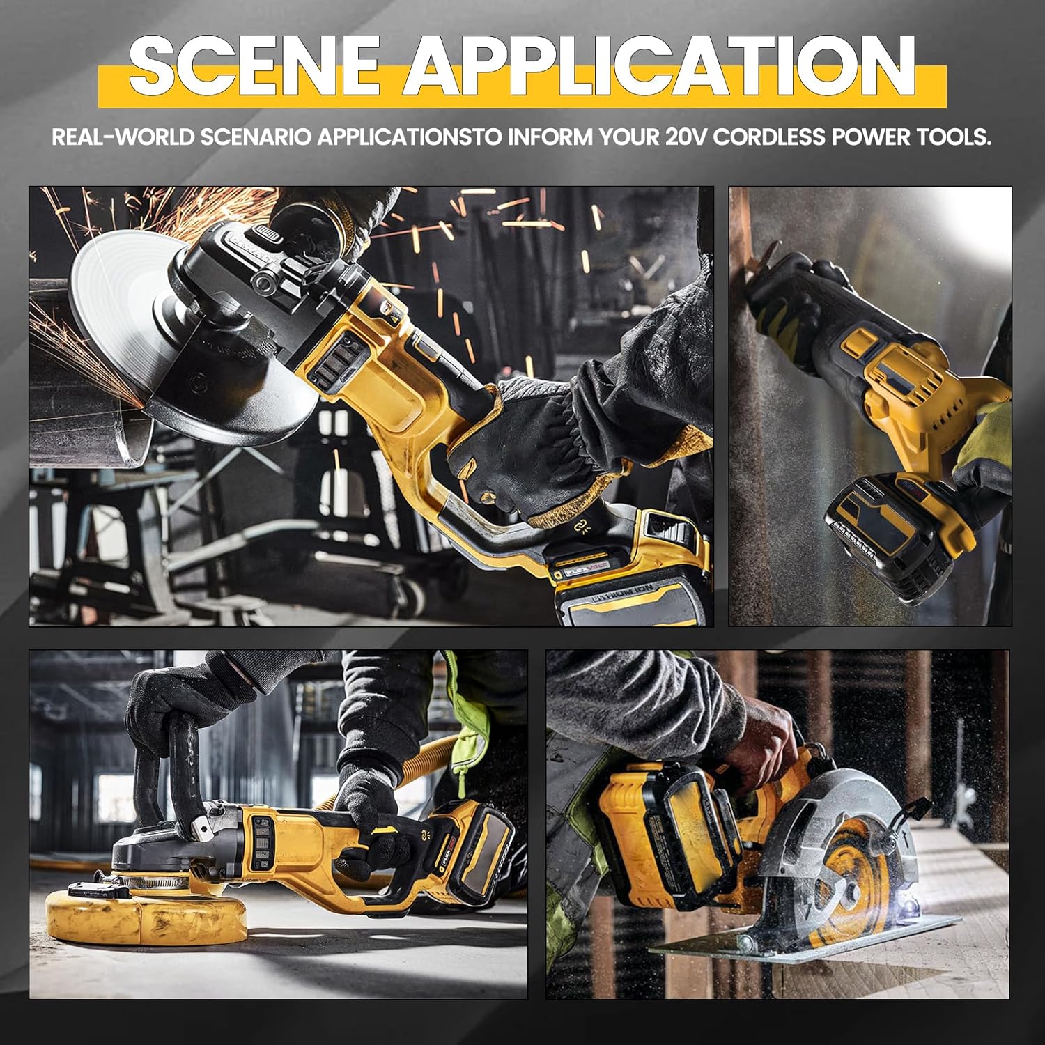 DCB200 8.0Ah Replacement for dewalt 20v max Battery Lithium-ion Batteries DCB200 DCB201 DCB203 DCB204 DCB206 DCB180 DCD/DCF/DCG Series Cordless Tools with LED Indicator 2Packs - Image 8