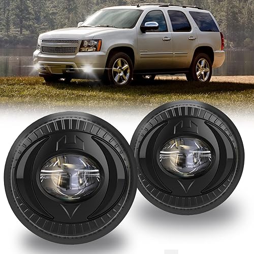 Luces antiniebla LED DRL de 2 colores compatibles con Chevy Suburban Tahoe 2007-2014, Avalanche 07-13, Camaro 10-13, Colorado 15-16, 15 Silverado,