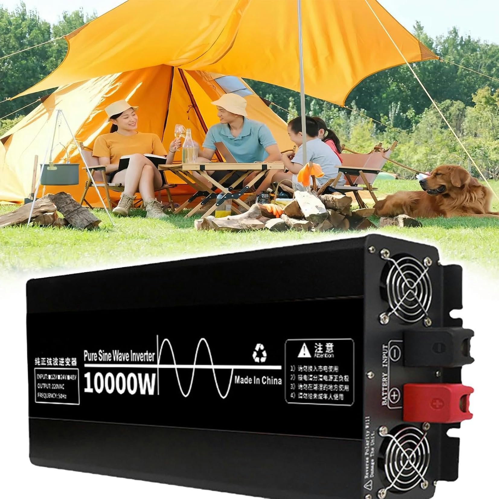 Convertisseur de tension CC à AC 10000W pour l'autonomie électrique en camping-car et grand bateau