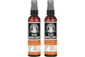 Natural Tick Repellent Spray with Essential Oils - for Humans, DEET-Free, Up...