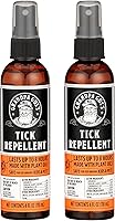Grandpa Gus's Natural Tick Repellent Spray: DEET-Free Essential Oils, 8-Hour Protection, Safe for Kids & Dogs, 4oz Twin Pack