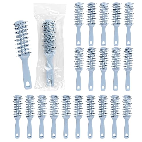 Cepillos de pelo a granel para personas sin hogar, cepillos de pelo a granel envueltos individualmente, paquete de 20 cepillos de pelo a granel,
