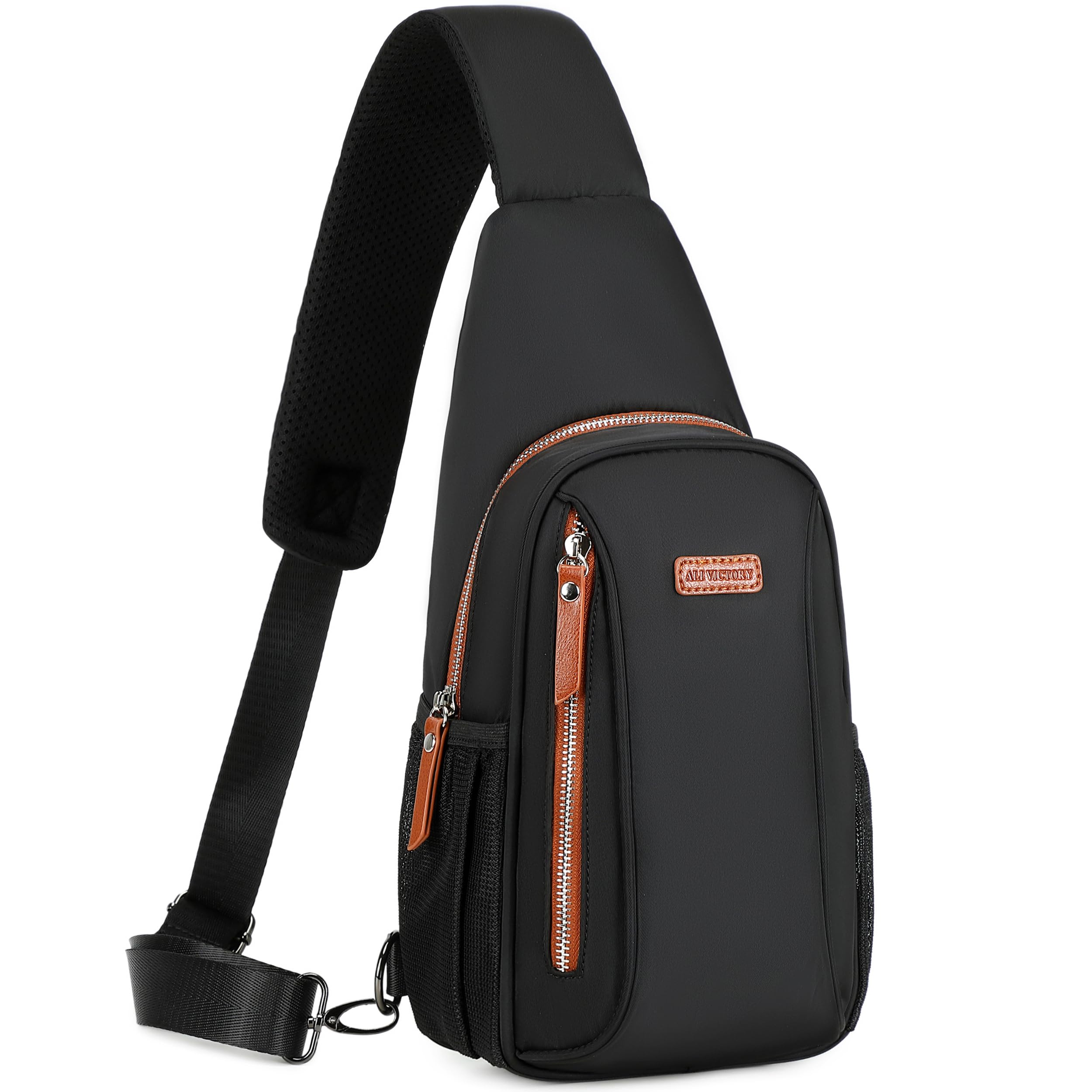 AO ALI VICTORY Crossbody Bags for Women Waterproof Nylon Cross Body Travel Shoulder Handbags Anti Theft Lady Chest Purse Casual Fanny Pack Light Sling