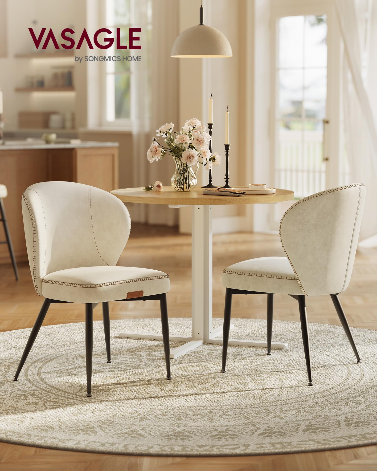 Amazon.com: VASAGLE EKHO Collection - Dining Chairs Set of 2