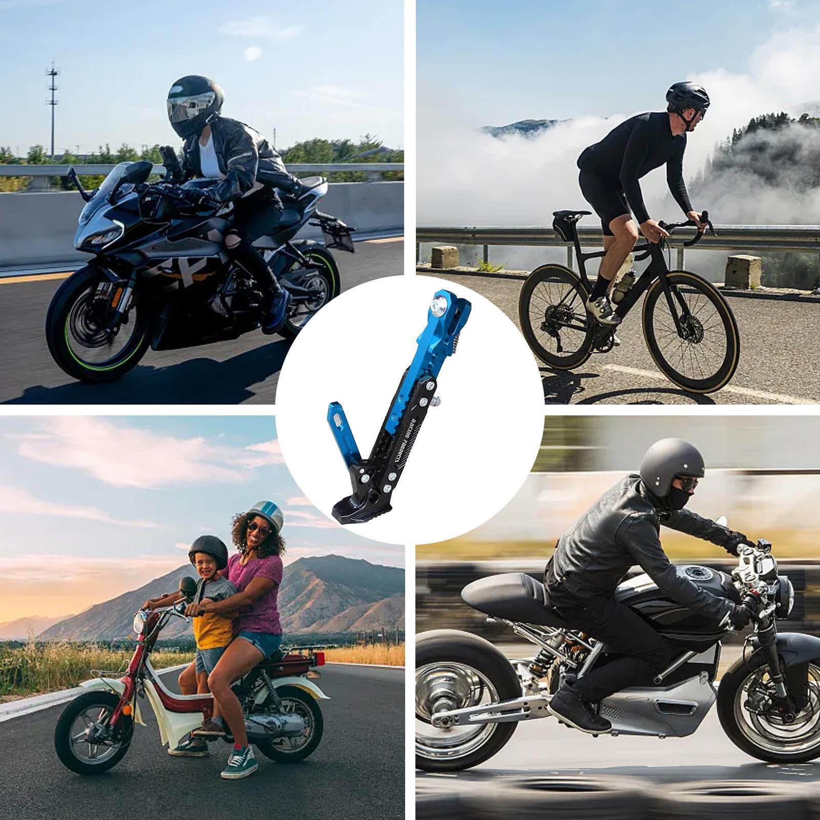 Generisch Podpórka do stopy motocyklowej, regulowany aluminium, akcesoria do skuterów