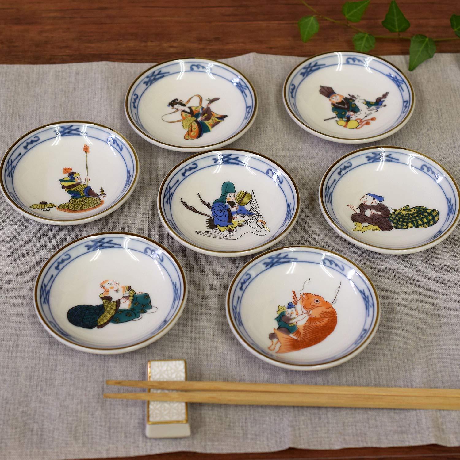 Amazon | 和座の蔵 お皿 セット おしゃれ 食器 九谷焼 小皿 7枚セット 