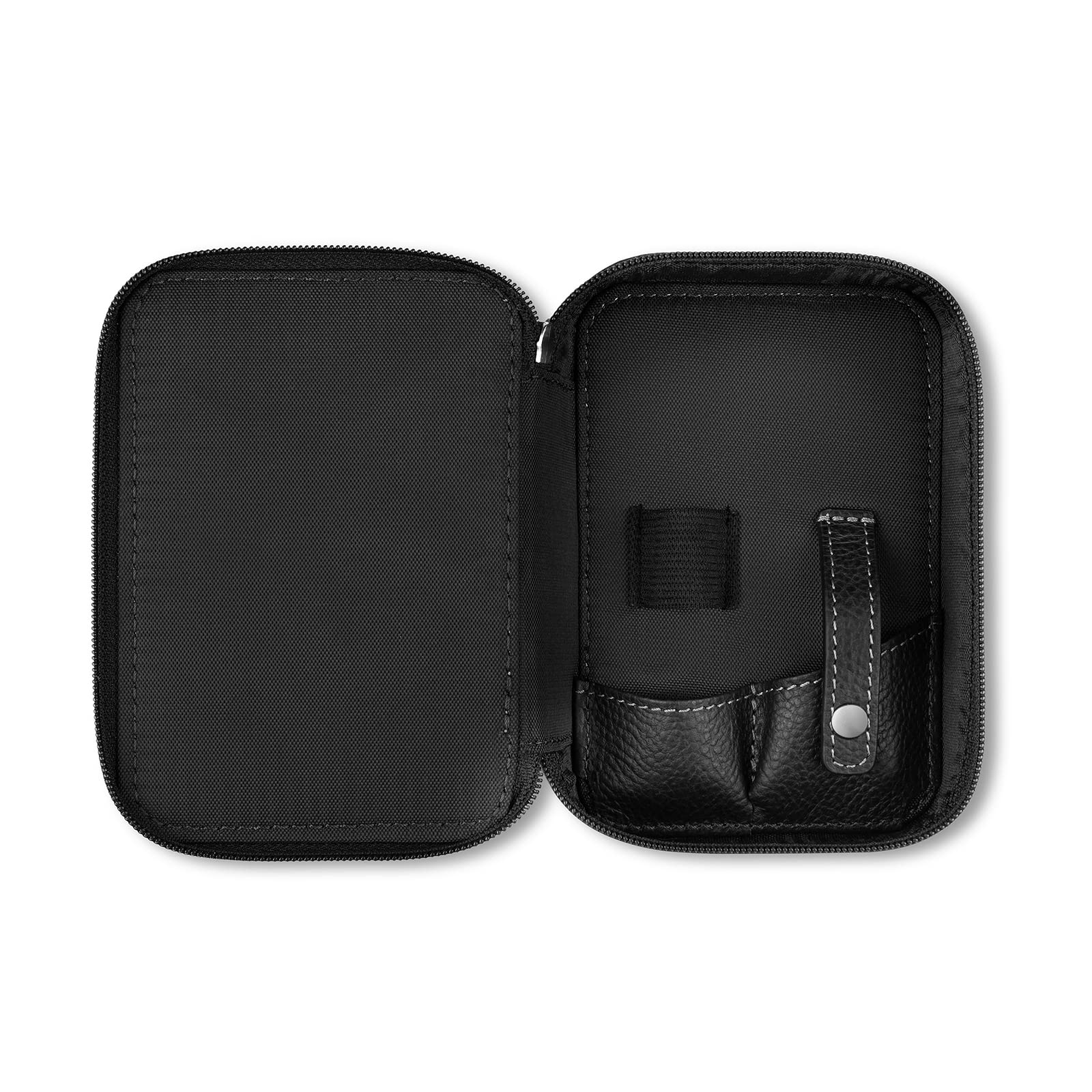 Störtebekker® Premium Etui pour Rasoir de sûreté - étui pour Rasoir de Haute qualité en Cuir véritable - Produit et emballé de manière Durable - Convient à Tous Les rasoirs - idée de Cadeau (Noir)