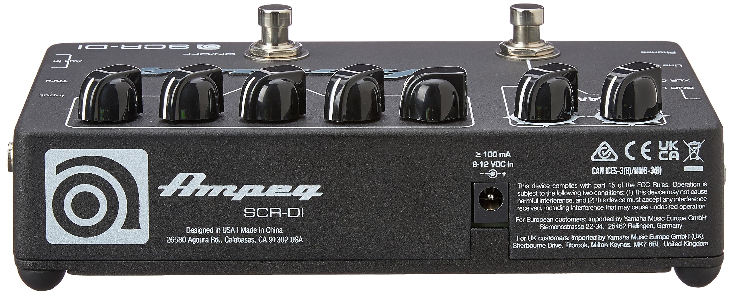 Ampeg SCR-DI ベースエフェクター SCR-DI - ペダル・シリーズ - Ampeg Japan