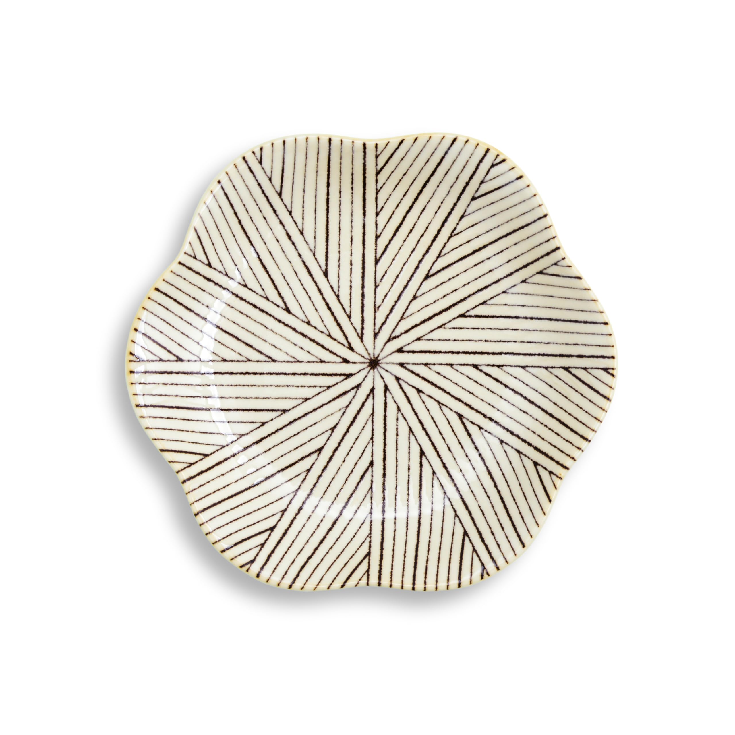 Hexagonal Hasami Powder Glaze Plate Set