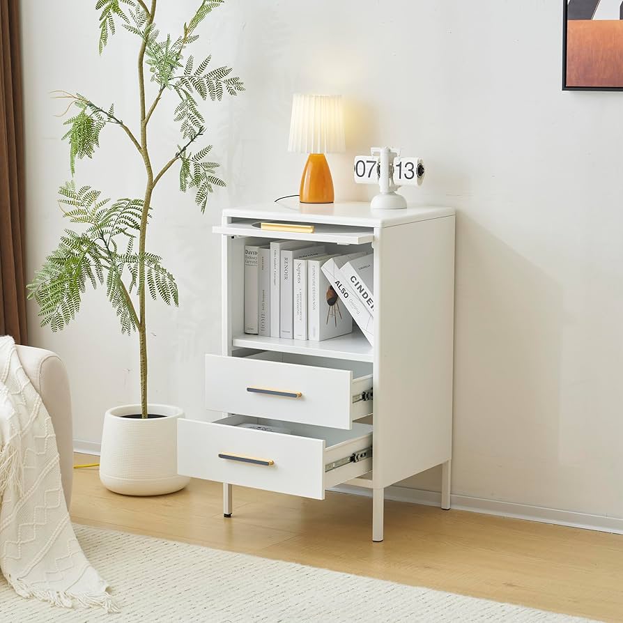 Amazon｜シェルフ ラック 本棚 幅50cm 引き出し付き 収納ラック