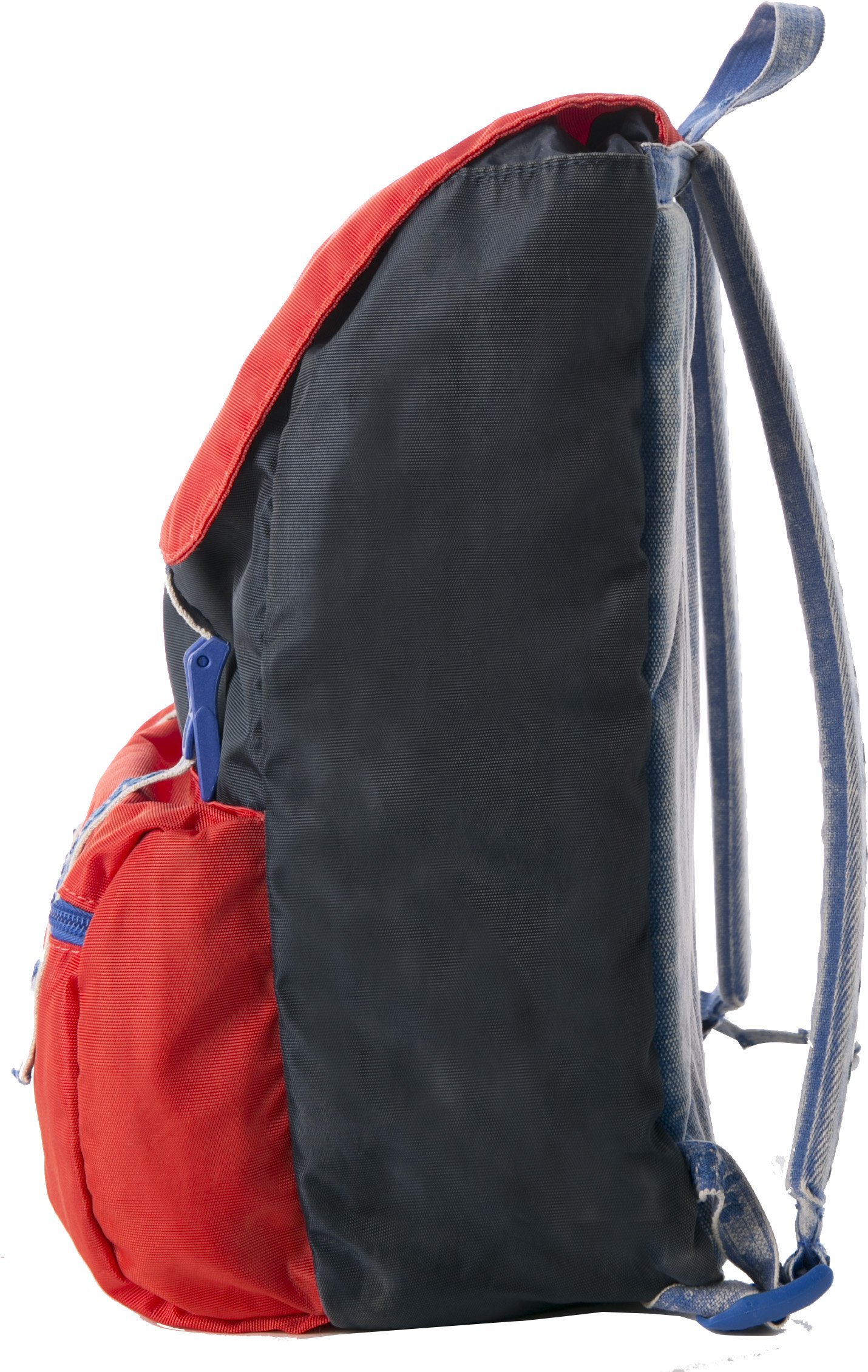 Invicta Zaino Jolly Vintage, Rosso/Blu, Tasca Porta Pc 13'', Viaggio e Tempo Libero, 18 Lt, Per Uomo Donna