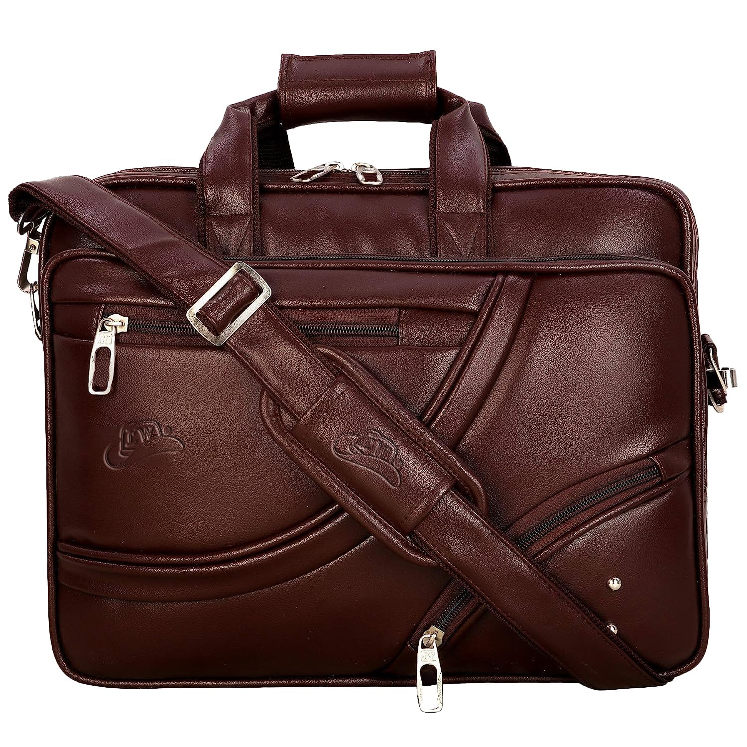 Leather World Vegan Leather 15.6 Inch Laptop Office Briefcase Messenger Bag Satchel for Men and Women, with Adjustable Strap and Expandable Bottom (B0CTWXFRPV) Amazon Price History, Amazon Price Tracker