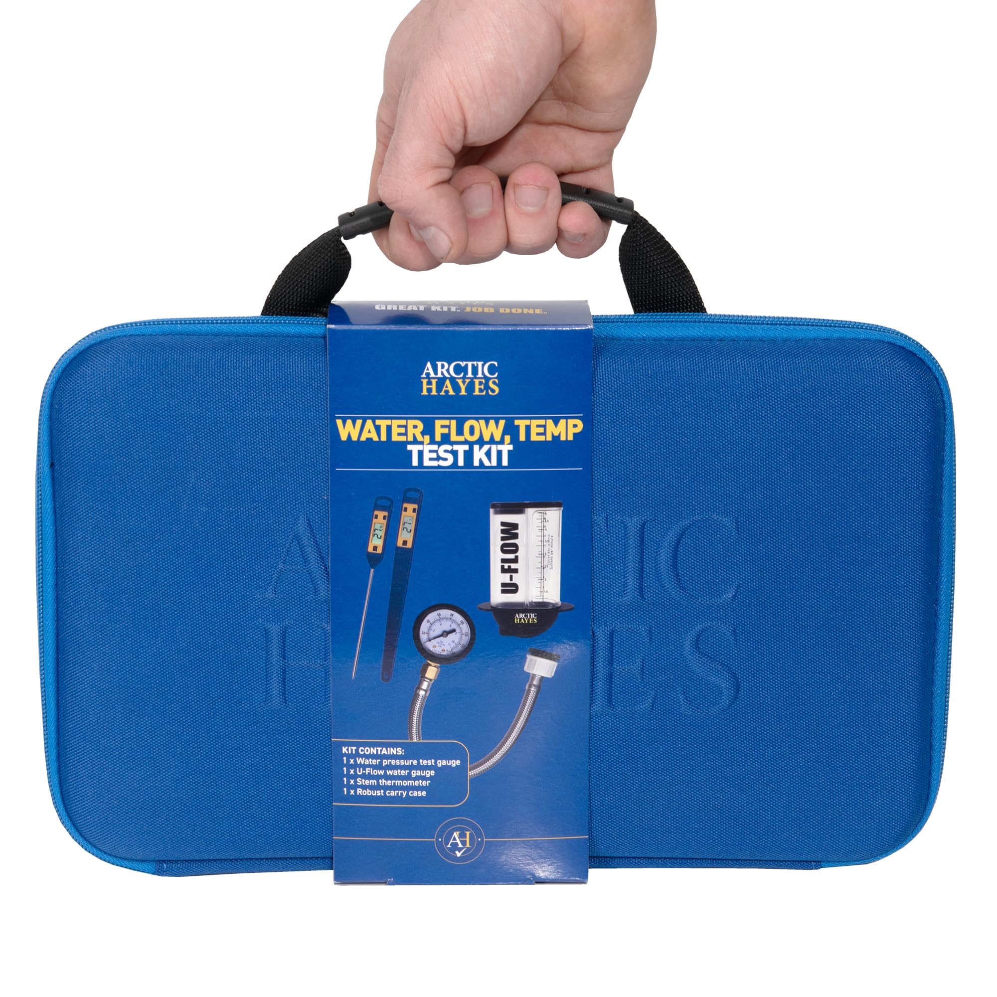 Arctic Hayes WPTK3-AMZ Kit de medición de presión de agua, flujo, temperatura, azul