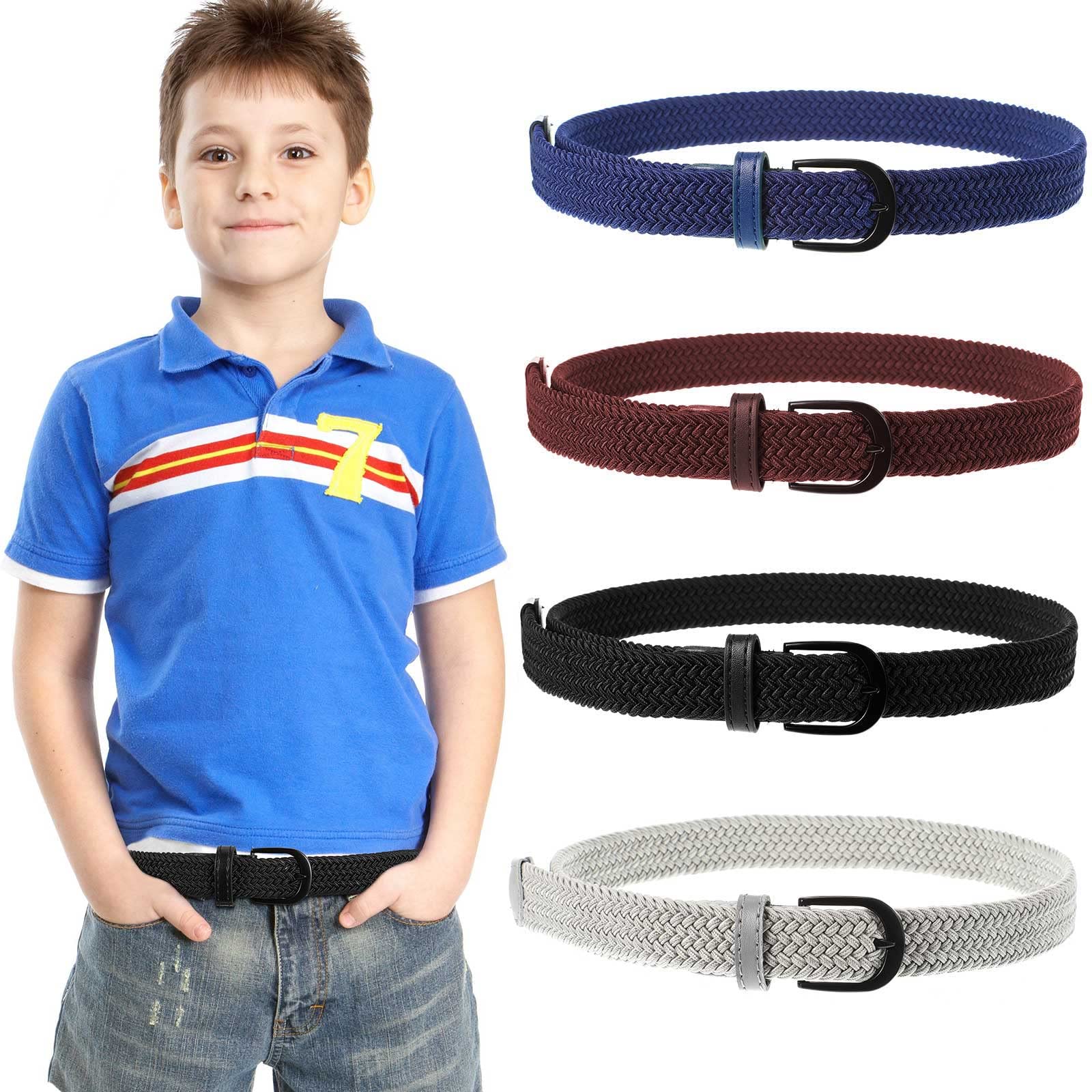 Cinturones Infantiles Ajustables Kajeer 4 Cinturones Ajustables Para Niños Y Niñas, Cinturón Elástico Cinturón Niño Elastico